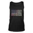 Faith Family Firearms & Freedom American Flag Pro God Guns Unisex Tank Top