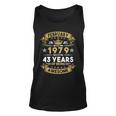 February 1979 43 Years Of Being Awesome Funny 43Rd Birthday Unisex Tank Top
