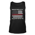 Firefighter Proud Wife Of A Wildland Firefighter Wife Firefighting V2 Unisex Tank Top