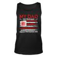 Firefighter Retro My Dad Has Your Back Proud Firefighter Son Us Flag V2 Unisex Tank Top