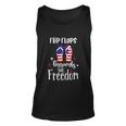 Flip Flops Fireworks Funny 4Th Of July Patriotic Unisex Tank Top