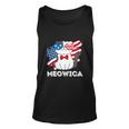 Funny 4Th Of July Great American Flag Cute Cat Unisex Tank Top