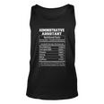 Funny Administrative Assistant Nutritional Facts Gift Unisex Tank Top