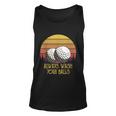 Funny Adult Humor Retro Sunset Golf Always Wash Your Balls Unisex Tank Top