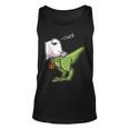 Funny Dinosaur Dressed As Halloween Ghost For Trick Or Treat Unisex Tank Top