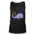 Funny Oh Whale For Marine Mammal Lovers- Purple Men Women Tank Top Graphic Print Unisex