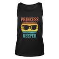 Funny Tee For Fathers Day Princess Keeper Of Daughters Gift Unisex Tank Top