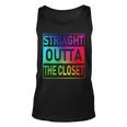 Gay Pride Straight Outta The Closet Tshirt Unisex Tank Top