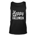 Happy Halloween Bat Halloween Quote Unisex Tank Top