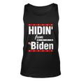 Hidin From Biden Shirt Creepy Joe Trump Campaign Gift Unisex Tank Top