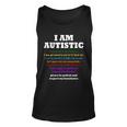 I Am Autistic Please Be Patient Unisex Tank Top
