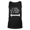 I Love My Witch Wife Halloween- His And Hers Unisex Tank Top