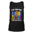 I See Your True Colors Autism Awareness Support Unisex Tank Top