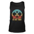 Id Hit That Funny Pickleball Retro Tshirt Unisex Tank Top