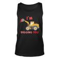 Im Digging You Tractor Valentines Day Unisex Tank Top