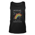 Imagine No Mass Shooting End Gun Violence Orange Gun Control Unisex Tank Top