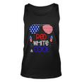 Kids Boys Kids 4Th Of July Red White And Cool Sunglasses Girls Unisex Tank Top