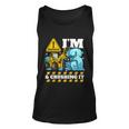 Kids Construction Truck 3Rd Birthday Boy 3 Bulldozer Digger Meaningful Gift Unisex Tank Top