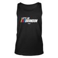 Lets Go Brandon Racing Car Us Flag Funny Gift Idea News S Unisex Tank Top