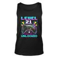 Level 21 Unlocked 21St Birthday Video Game Gift Birthday Gaming Unisex Tank Top