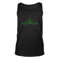 Marijuana Leaf Heartbeat Unisex Tank Top