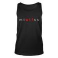 Mtwtfss Days Of The Week Red Wtf Logo Tshirt Unisex Tank Top