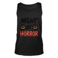 Night Of Horror Pumpkin Halloween Quote Unisex Tank Top