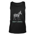 Party Animal Zebra Birthday Zebra Animal Birthday Unisex Tank Top