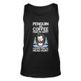 Penguin And Coffee Make More Happy Coffee And Penguin Lover Gift Unisex Tank Top