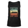 Pontoon Captain Retro Vintage Funny Boat Lake Outfit Unisex Tank Top