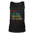 Pops The Man The Myth The Legend Funny Grandpa Tshirt Unisex Tank Top