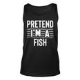 Pretend Im A Fish Funny Halloween Costume Gift Men Women Tank Top Graphic Print Unisex
