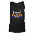 Proud Dad Lgbt Gay Pride Month Lgbtq Parent Funny Gift Unisex Tank Top