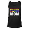 Proud Mom Lgbtmeaningful Giftq Gay Pride Ally Lgbt Parent Rainbow Heart Gift Unisex Tank Top