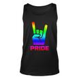 Rainbow Rock Hand Sign Pride Punk Gay Flag Lgbtq Men Women Gift Unisex Tank Top