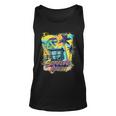 Retro 80S Eighties Trex Dinosaur Surfers Crew Unisex Tank Top