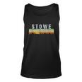 Retro Vintage Stowe Vermont Unisex Tank Top