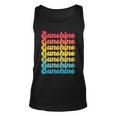 Retro Vintage Sunshine Sun Text Tshirt Unisex Tank Top