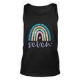 Seven Year Old Rainbow Birthday Gifts For Girls 7Th Bday Unisex Tank Top