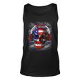 Skull Headphone Usa Flag 4Th Of July Unisex Tank Top