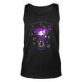 Spookscene Edgy Kitty Hat Scene Kid Emo Alt Goth Purple Men Women Tank Top Graphic Print Unisex