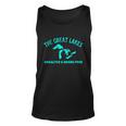 The Great Lakes Unsalted & Shark Gift Funny Free Michigan Gift Vintage Gift Tshirt Unisex Tank Top