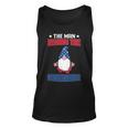 The Man Behind Firecracker Gnome Graphic 4Th July Plus Size Unisex Tank Top