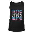 Trans Lives Matter Lgbtq Graphic Pride Month Lbgt Unisex Tank Top