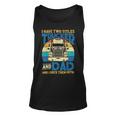 Trucker Trucker And Dad Quote Semi Truck Driver Mechanic Funny_ V5 Unisex Tank Top