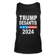 Trump Desantis 2024 Us Flag Tshirt Unisex Tank Top