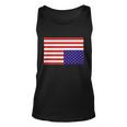 Upside Down American Flag In Distress Unisex Tank Top