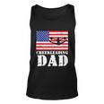 Usa American Distressed Flag Cheerleading Dad Men For Him Great Gift Unisex Tank Top
