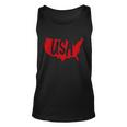 Usa Map Patriotic Celebrate 4Th Of July Unisex Tank Top