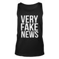 Very Fake News Funny Donald Trump Unisex Tank Top